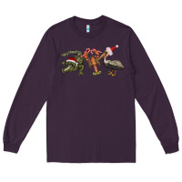 Plum Christmas alligator pelican crawfish Long Sleeve Tee - BarkalooDesign