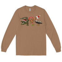 Toasted Coconut Christmas alligator pelican crawfish Long Sleeve Tee - BarkalooDesign