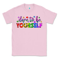 Bubblegum Pink Western Dare To Be Yourself LGBTQ Classic Tee - BundleAndBundleShop