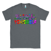 Charcoal Heather Western Dare To Be Yourself LGBTQ Classic Tee - BundleAndBundleShop