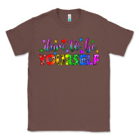 Chestnut Western Dare To Be Yourself LGBTQ Classic Tee - BundleAndBundleShop