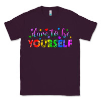 Plum Western Dare To Be Yourself LGBTQ Classic Tee - BundleAndBundleShop
