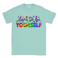 Seafoam Western Dare To Be Yourself LGBTQ Classic Tee - BundleAndBundleShop
