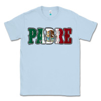 Dusty Blue Mexican Flag Padre Classic Tee - Jasminsmagicworld