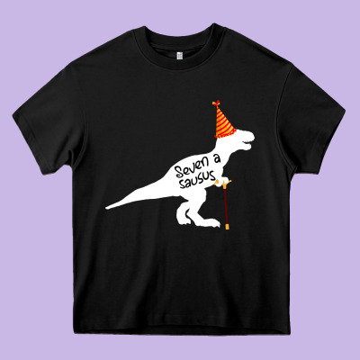 Seven A Saurus Heavy Core Tee Designed By Bettercallsaul