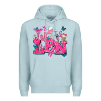 Blue Mist lpn cancer  nurse with Premium Hoodie - AdoDesignShop