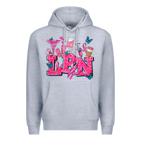 Heather Grey lpn cancer  nurse with Premium Hoodie - AdoDesignShop