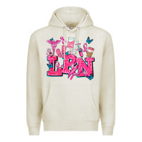 Oatmeal Heather lpn cancer  nurse with Premium Hoodie - AdoDesignShop