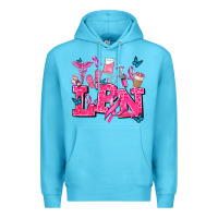 Ocean Blue lpn cancer  nurse with Premium Hoodie - AdoDesignShop