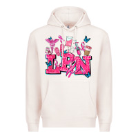 Pale Pink lpn cancer  nurse with Premium Hoodie - AdoDesignShop