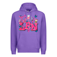 Purple lpn cancer  nurse with Premium Hoodie - AdoDesignShop