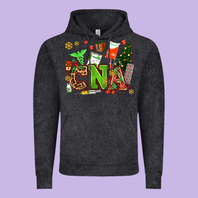 Cna Christmas Vintage Hoodie Designed By Adodesignshop