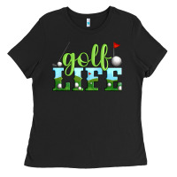Black golf life Ladies Tee - Artiststas