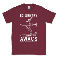 Burgundy e 3 sentry awacs plane gift Classic Tee - DesigneFamous