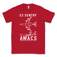 Red e 3 sentry awacs plane gift Classic Tee - DesigneFamous