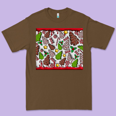 Christmas Cakes Premium Tee Designed By Cowhidedigitalart