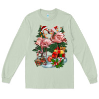 Matcha Christmas flamingo Long Sleeve Tee - BarkalooDesign