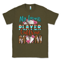 Army Green My Favorite Player Calls Me Mom Classic Tee - BundleAndBundleShop