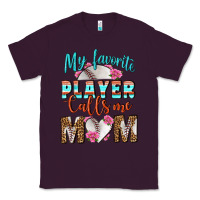 Plum My Favorite Player Calls Me Mom Classic Tee - BundleAndBundleShop