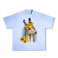 Grape Ice Sunflower Baby Donkey Urban Heavy Tee - RanaPortraitStore