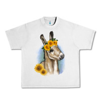 Lunar Rock Sunflower Baby Donkey Urban Heavy Tee - RanaPortraitStore
