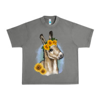 Tornado Sunflower Baby Donkey Urban Heavy Tee - RanaPortraitStore