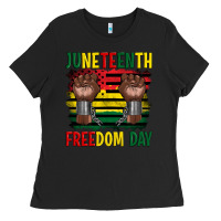 Black juneteenth freedom day Ladies Tee - Artiststas