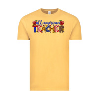 Vintage Mustard all american teacher Vintage Tee - Artiststas