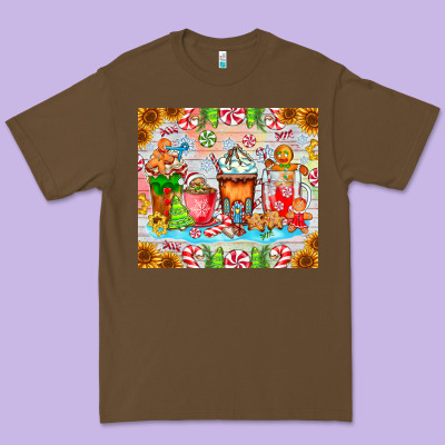 Christmas Coffee Class Premium Tee Designed By Cowhidedigitalart