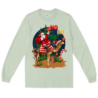 Matcha Christmas  camel with Santa Long Sleeve Tee - BarkalooDesign