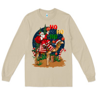 Mushroom Christmas  camel with Santa Long Sleeve Tee - BarkalooDesign