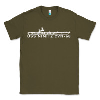 Army Green uss nimitz navy supercarrier aircraft carrier gift Classic Tee - DesigneFamous