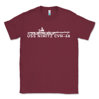 Burgundy uss nimitz navy supercarrier aircraft carrier gift Classic Tee - DesigneFamous
