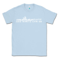 Dusty Blue uss nimitz navy supercarrier aircraft carrier gift Classic Tee - DesigneFamous