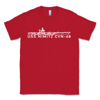 Red uss nimitz navy supercarrier aircraft carrier gift Classic Tee - DesigneFamous