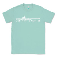 Seafoam uss nimitz navy supercarrier aircraft carrier gift Classic Tee - DesigneFamous