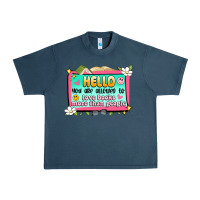 Midnight Navy hello you are allowed to love books more than peop Urban Heavy Tee - Artiststas