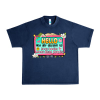 Navy hello you are allowed to love books more than peop Urban Heavy Tee - Artiststas