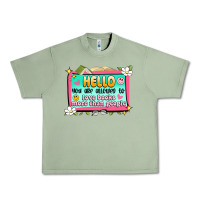 Oil Green hello you are allowed to love books more than peop Urban Heavy Tee - Artiststas