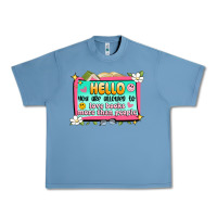 Pebble Blue hello you are allowed to love books more than peop Urban Heavy Tee - Artiststas