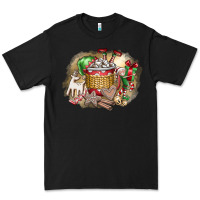 Black Christmas Elf Premium Tee - CowhideDigitalArt