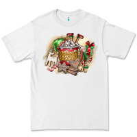 White Christmas Elf Premium Tee - CowhideDigitalArt