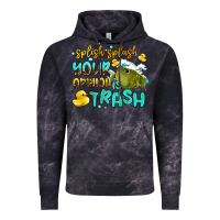 Cloud Black splish splash your opinion is trash Vintage Hoodie - AdoDesignShop