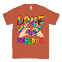 Copper Love Is Freedom Classic Tee - BundleAndBundleShop