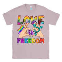 Lilac Love Is Freedom Classic Tee - BundleAndBundleShop