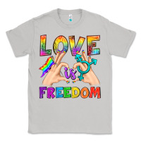 Moon Dust Love Is Freedom Classic Tee - BundleAndBundleShop