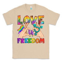 Mushroom Love Is Freedom Classic Tee - BundleAndBundleShop