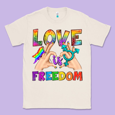 Love Is Freedom Classic Tee Designed By Bundleandbundleshop