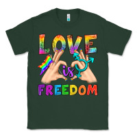 Sports Green Love Is Freedom Classic Tee - BundleAndBundleShop