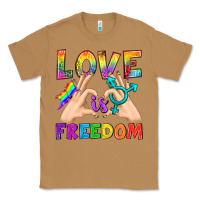 Toasted Coconut Love Is Freedom Classic Tee - BundleAndBundleShop
